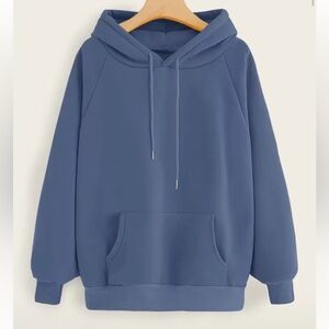 Blue Women's Sweatshirt Hoodie